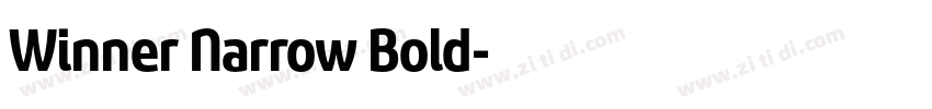 Winner Narrow Bold字体转换